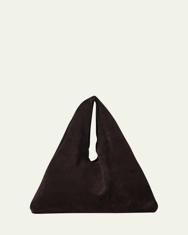 Small Bindle Top-Handle Bag in Plush Suede
